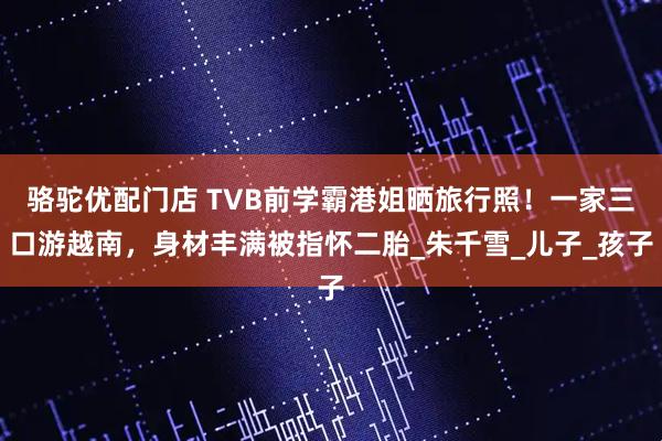 骆驼优配门店 TVB前学霸港姐晒旅行照！一家三口游越南，身材丰满被指怀二胎_朱千雪_儿子_孩子